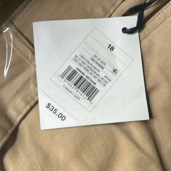 Ava & Viv High-Rise Wide Leg Cargo Pants Tan Women Plus Sizes choose your size👇 - Picture 8 of 9